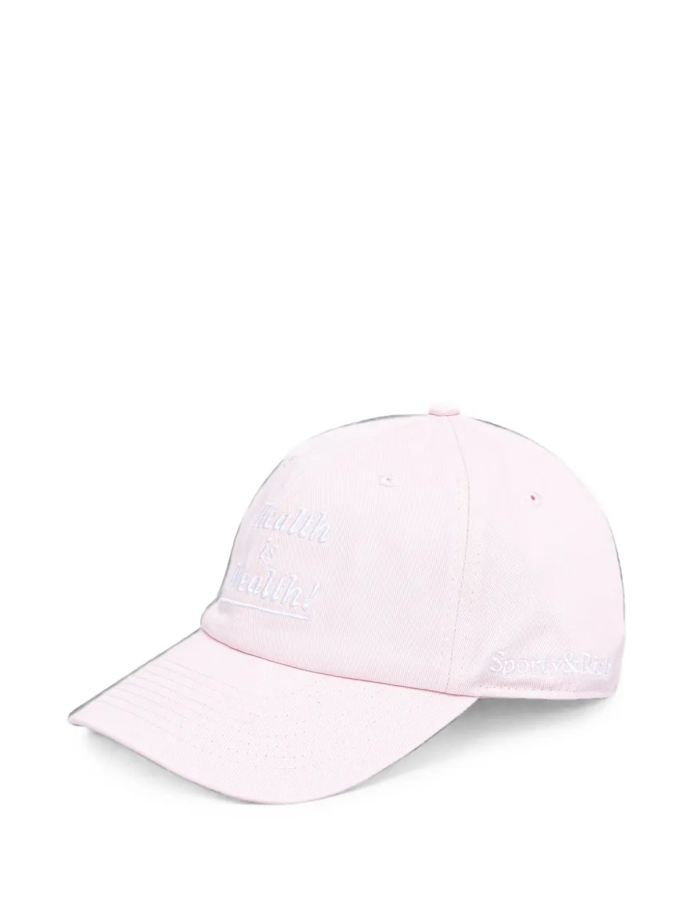 Sporty & Rich Health is Wealth embroidered-slogan baseball cap · One Size