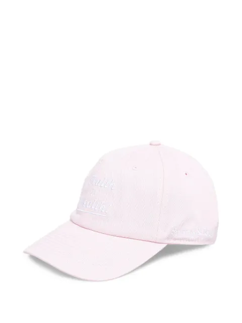 Sporty & Rich Cappello da baseball Health is Wealth con slogan ricamato
