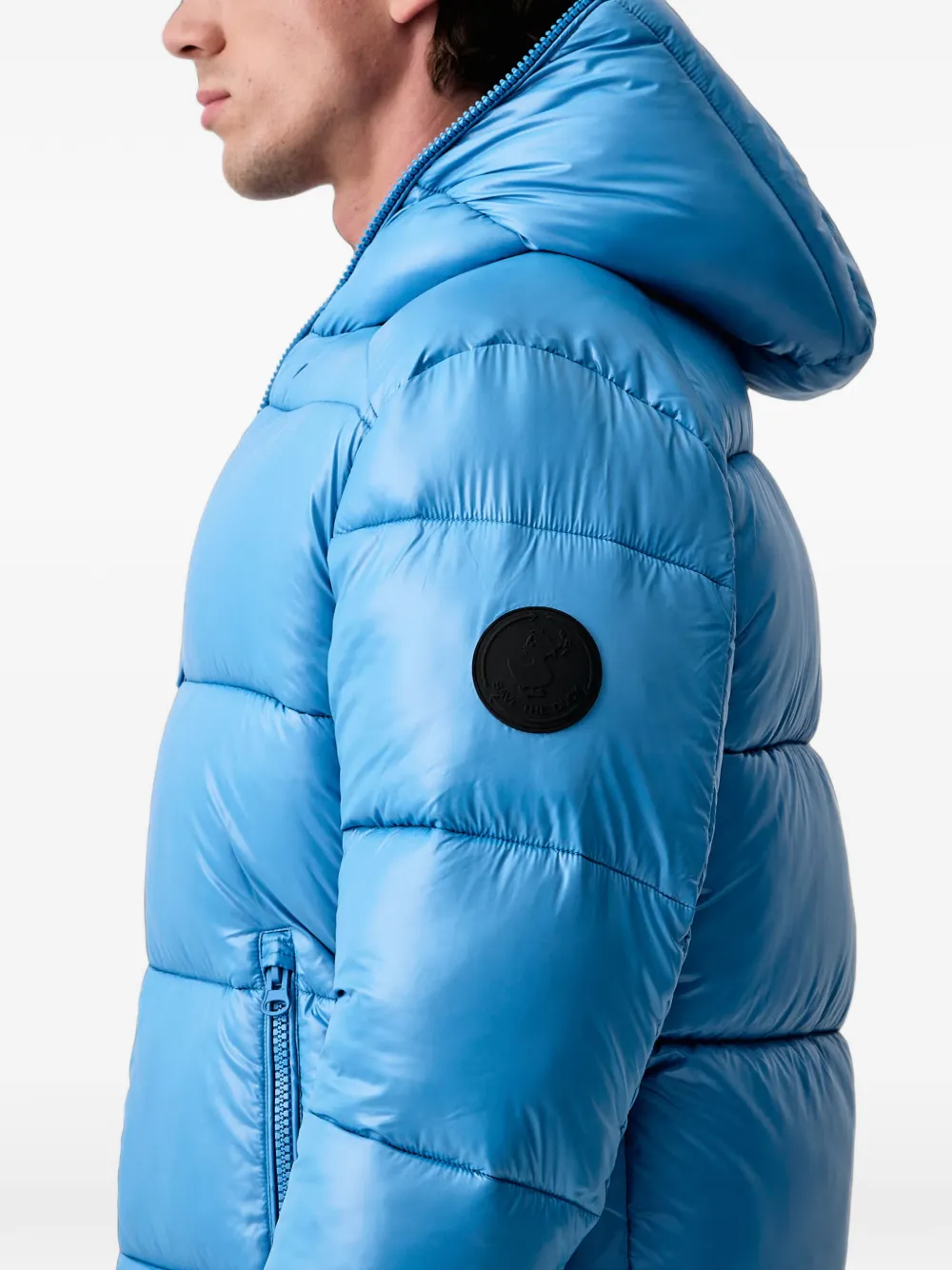 Save The Duck Edgard hooded padded jacket Blauw