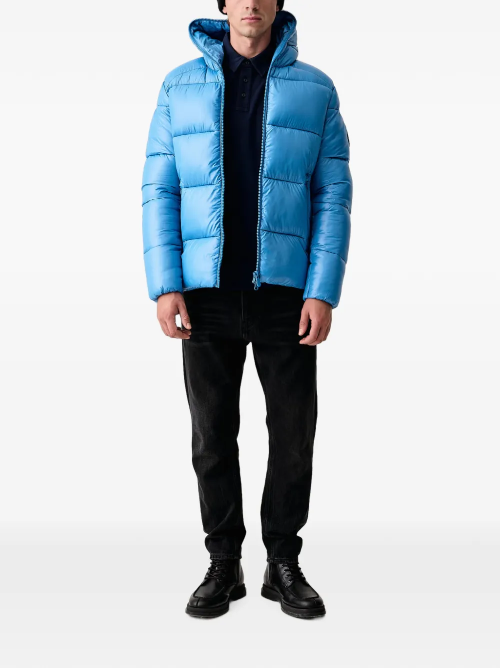 Save The Duck Edgard hooded padded jacket Blauw