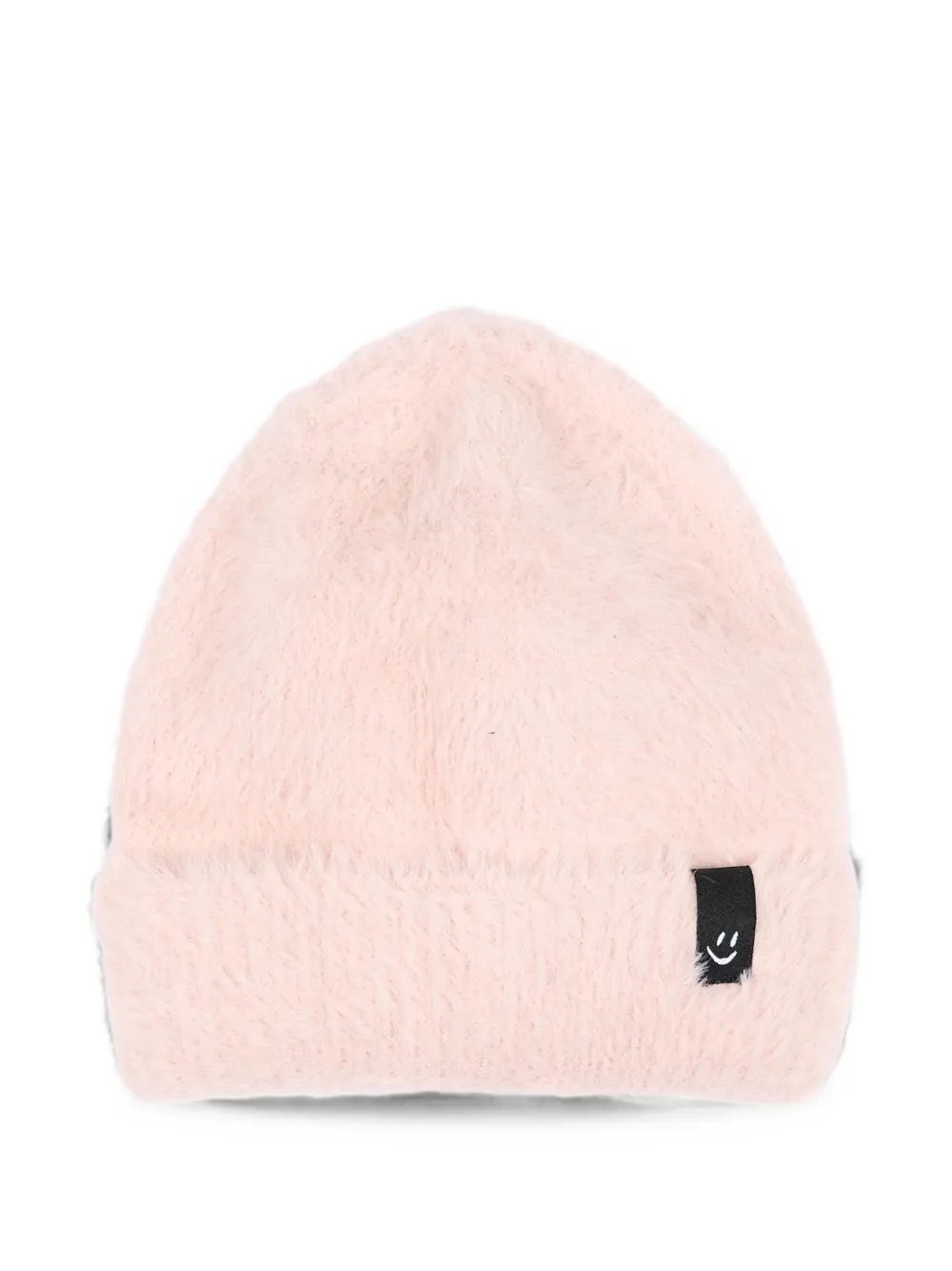 Molo logo-patch knitted hat - Rosa