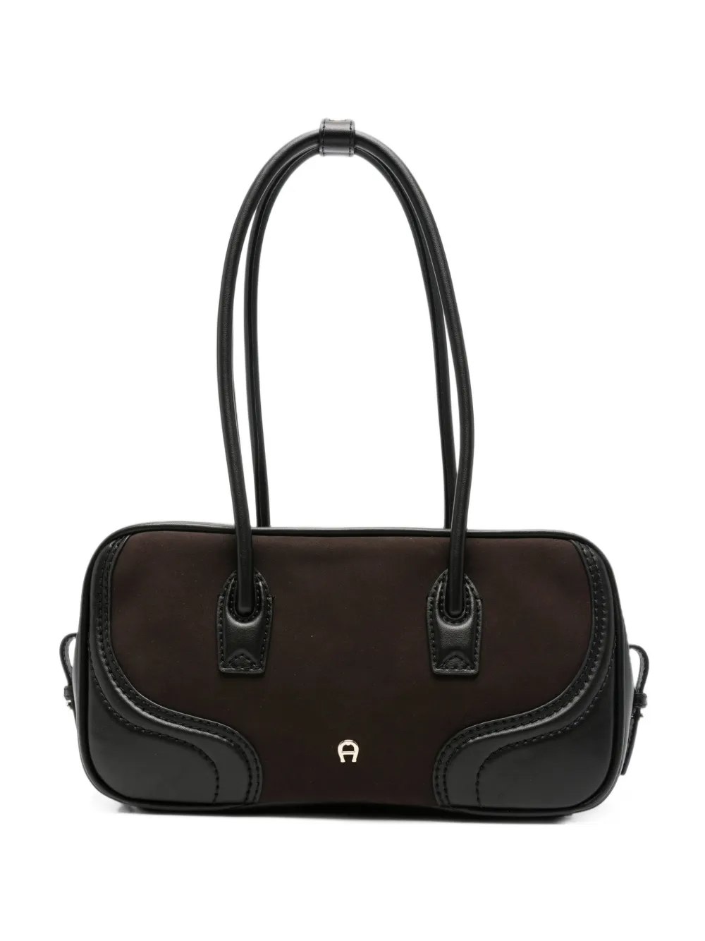 AIGNER Whip leren schoudertas Bruin
