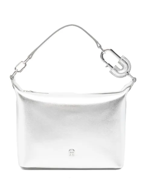 AIGNER Fashion metallic logo-plaque clutch bag