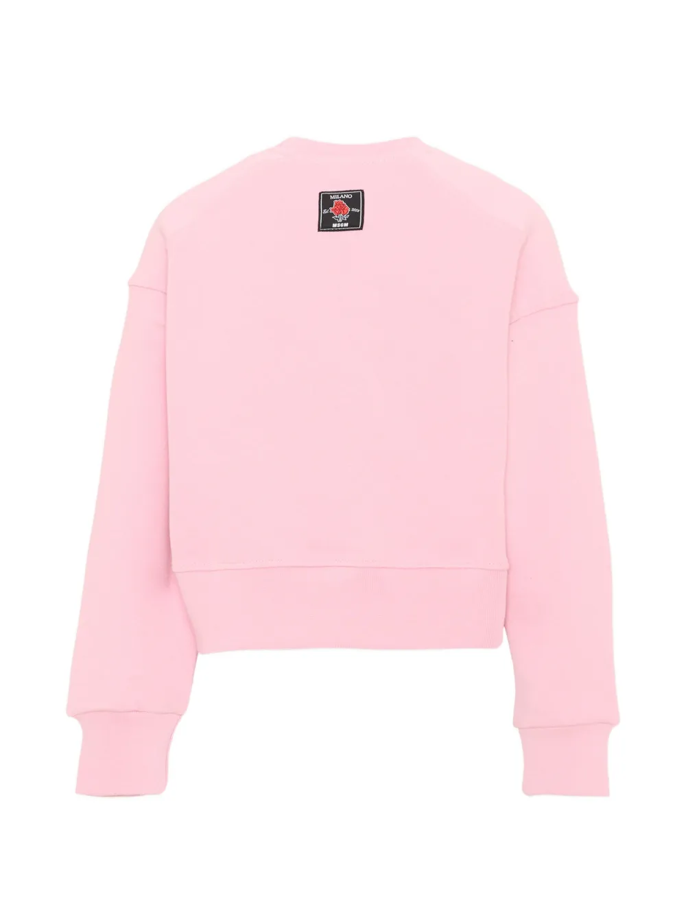 MSGM Kids Sweater met logopatch Roze