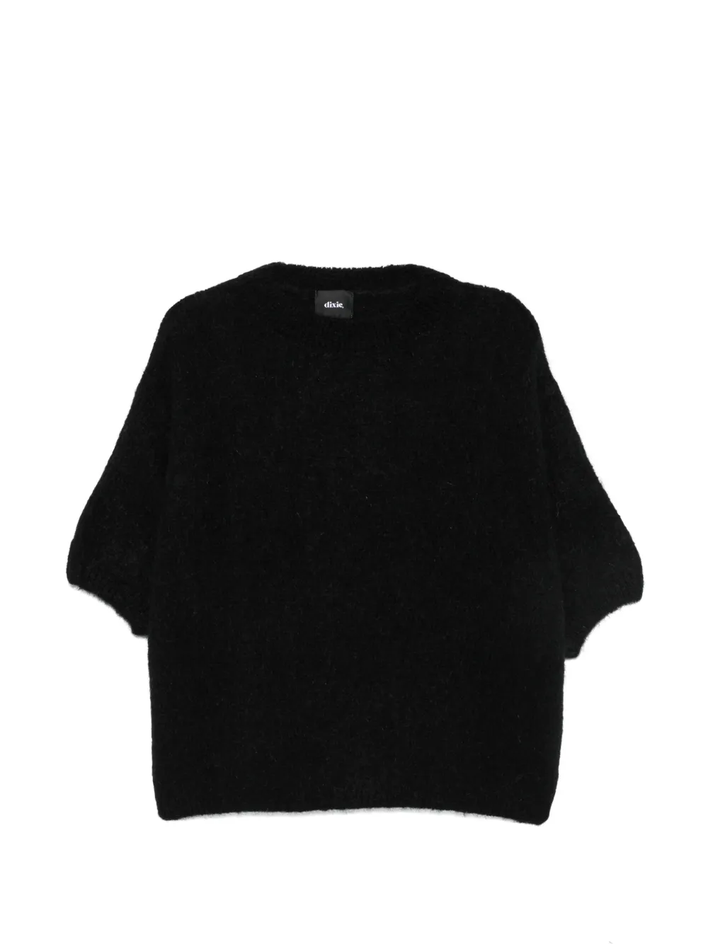 DIXIE crew-neck short-sleeve sweater - Noir DIXIE crew-neck short-sleeve sweater - Noir