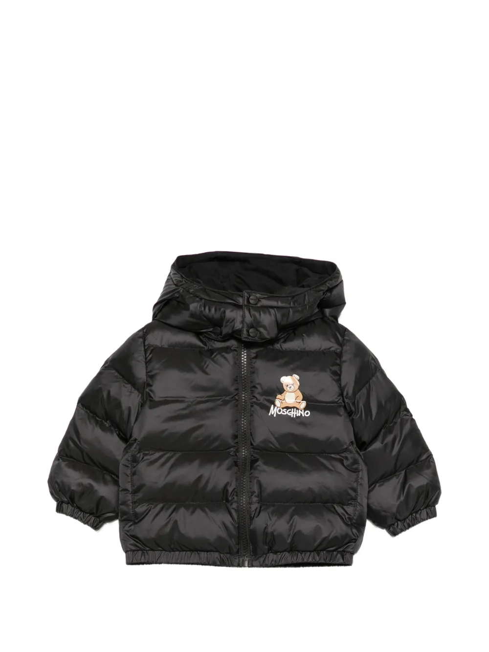 Moschino Kids Teddy Bear puffer jacket - Nero