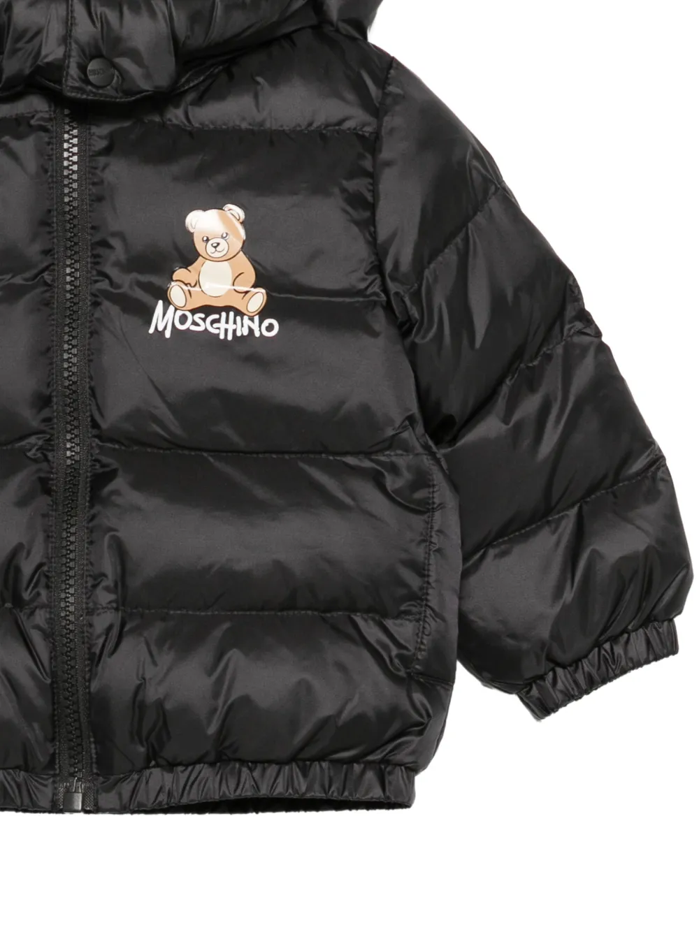 Moschino Kids Teddy Bear donsjack Zwart