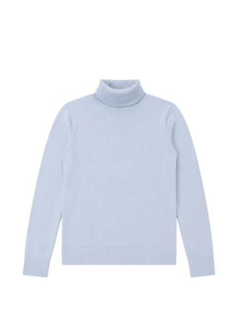 Pinko Kids logo-embroidered roll-neck sweater