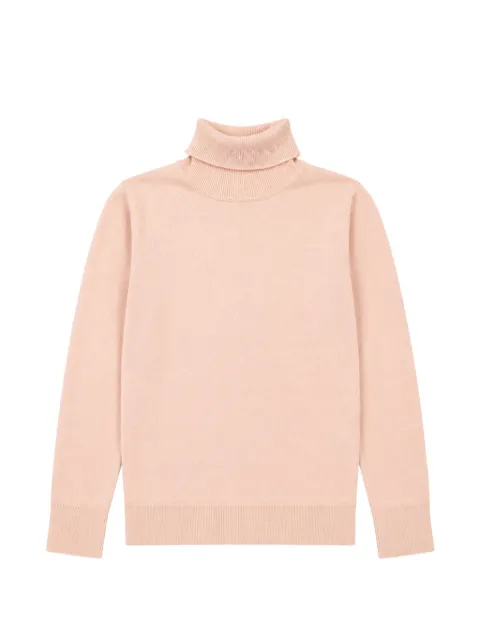 Pinko Kids logo-embroidered roll-neck sweater