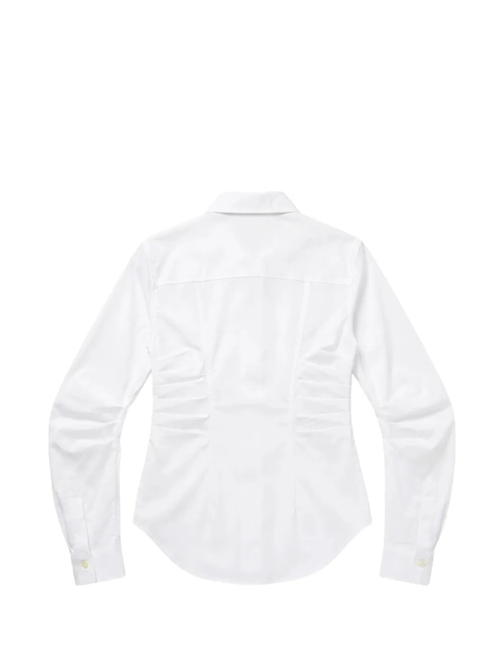 Pinko Kids Shirt met ruches en borduurwerk Wit