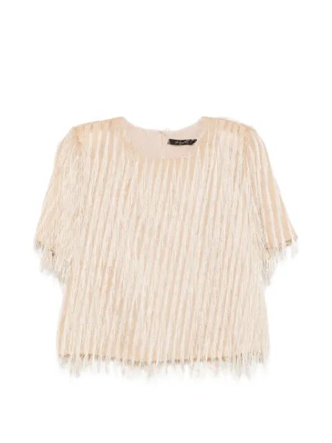 PHILIA LOFT fringe-detail blouse