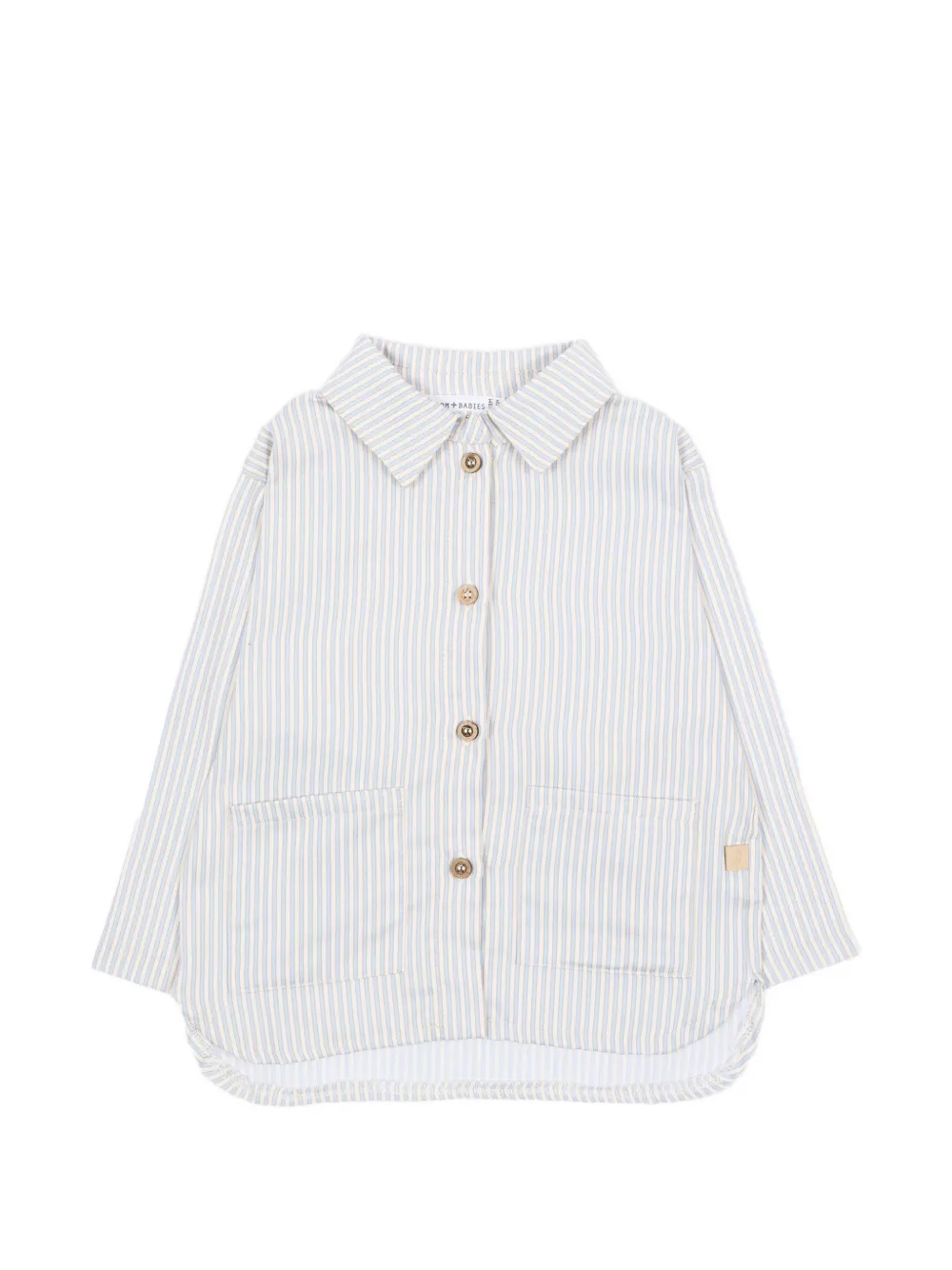 Bamboom vertical-stripe long-sleeve shirt - Bianco