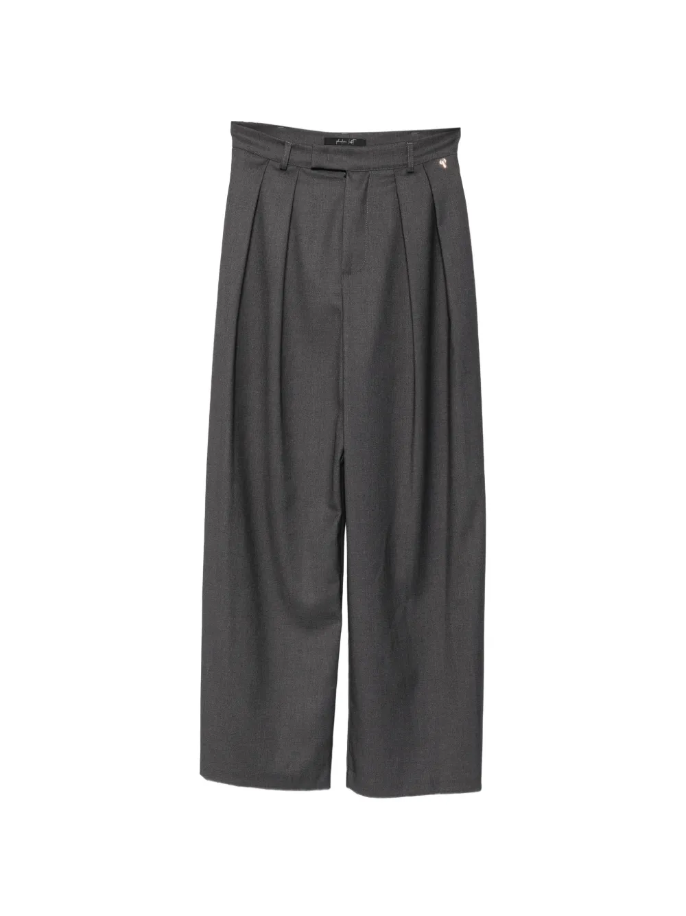 PHILIA LOFT pleated wide-leg trousers - Grigio