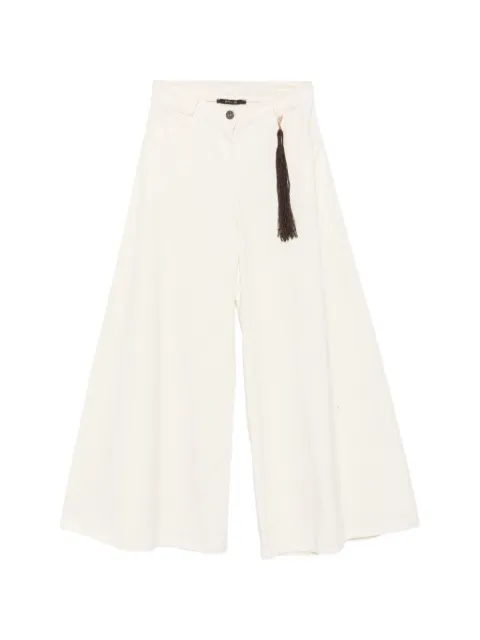PHILIA LOFT tassel-detail wide-leg trousers