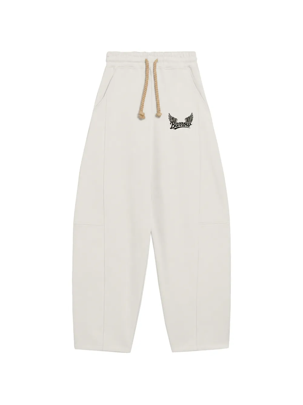 BARROW logo-print drawstring track pants