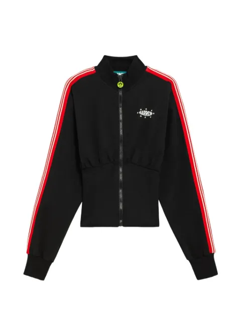 BARROW logo-print corset-waist zip-up sweatshirt