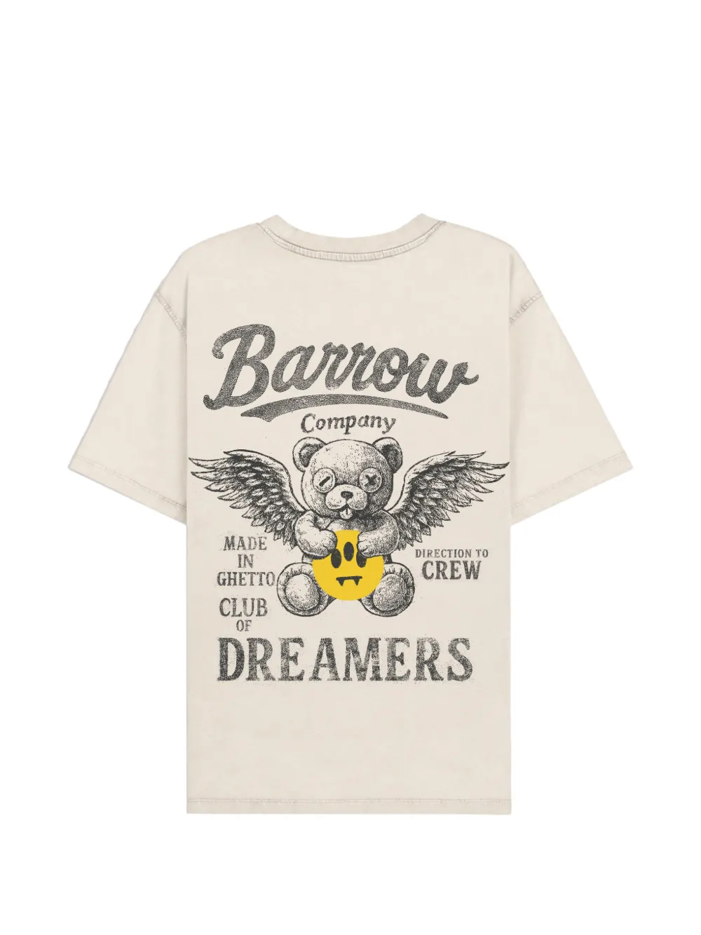 BARROW T-shirt met logoprint Beige
