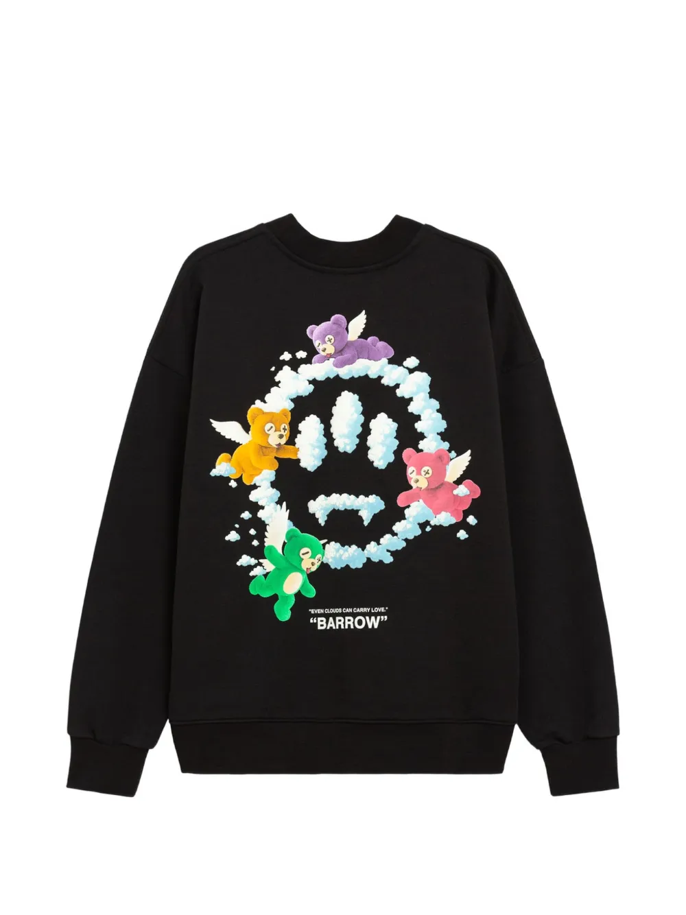 BARROW Sweater met print Zwart