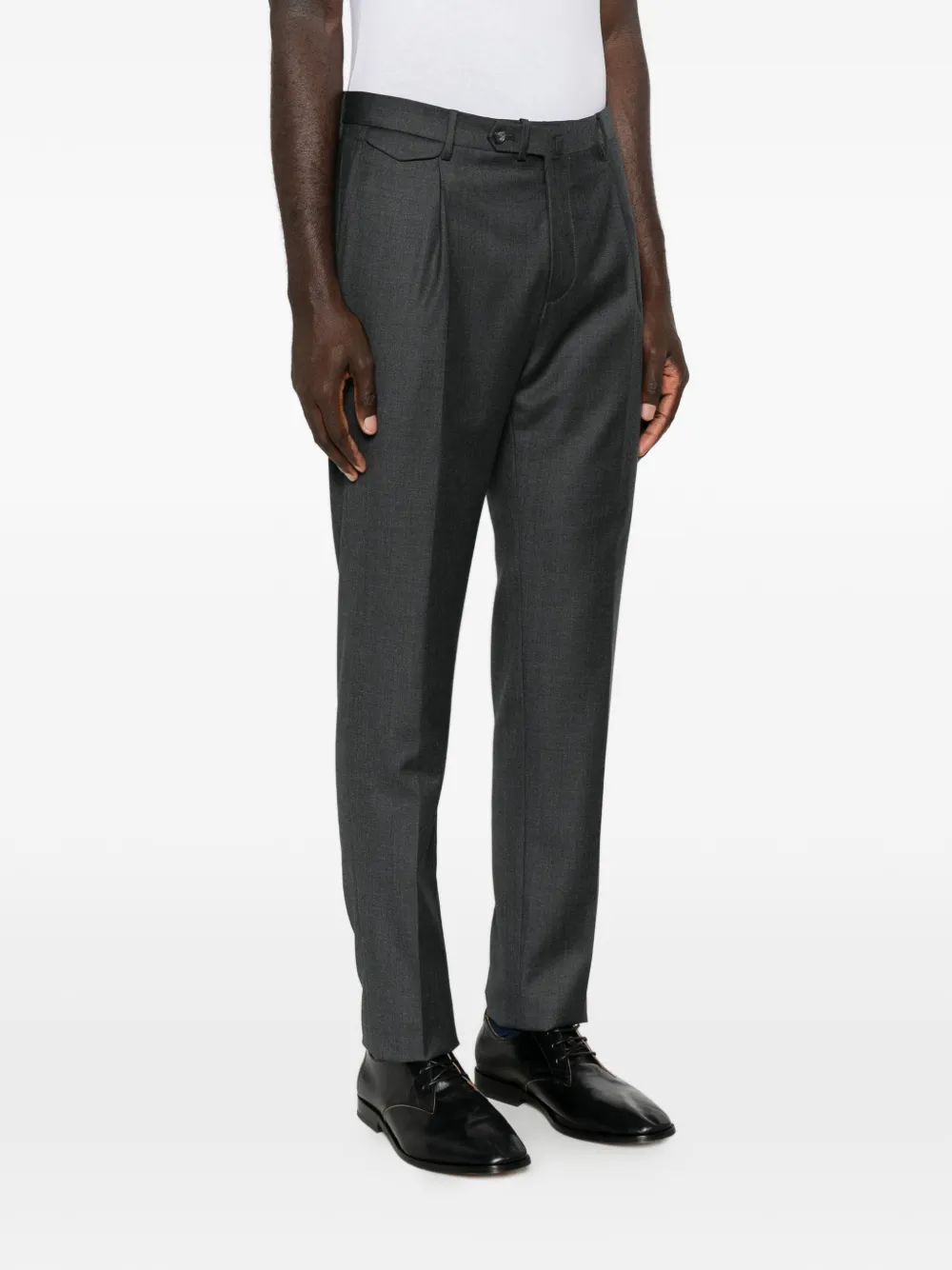 Tagliatore Cropped plooibroek Grijs
