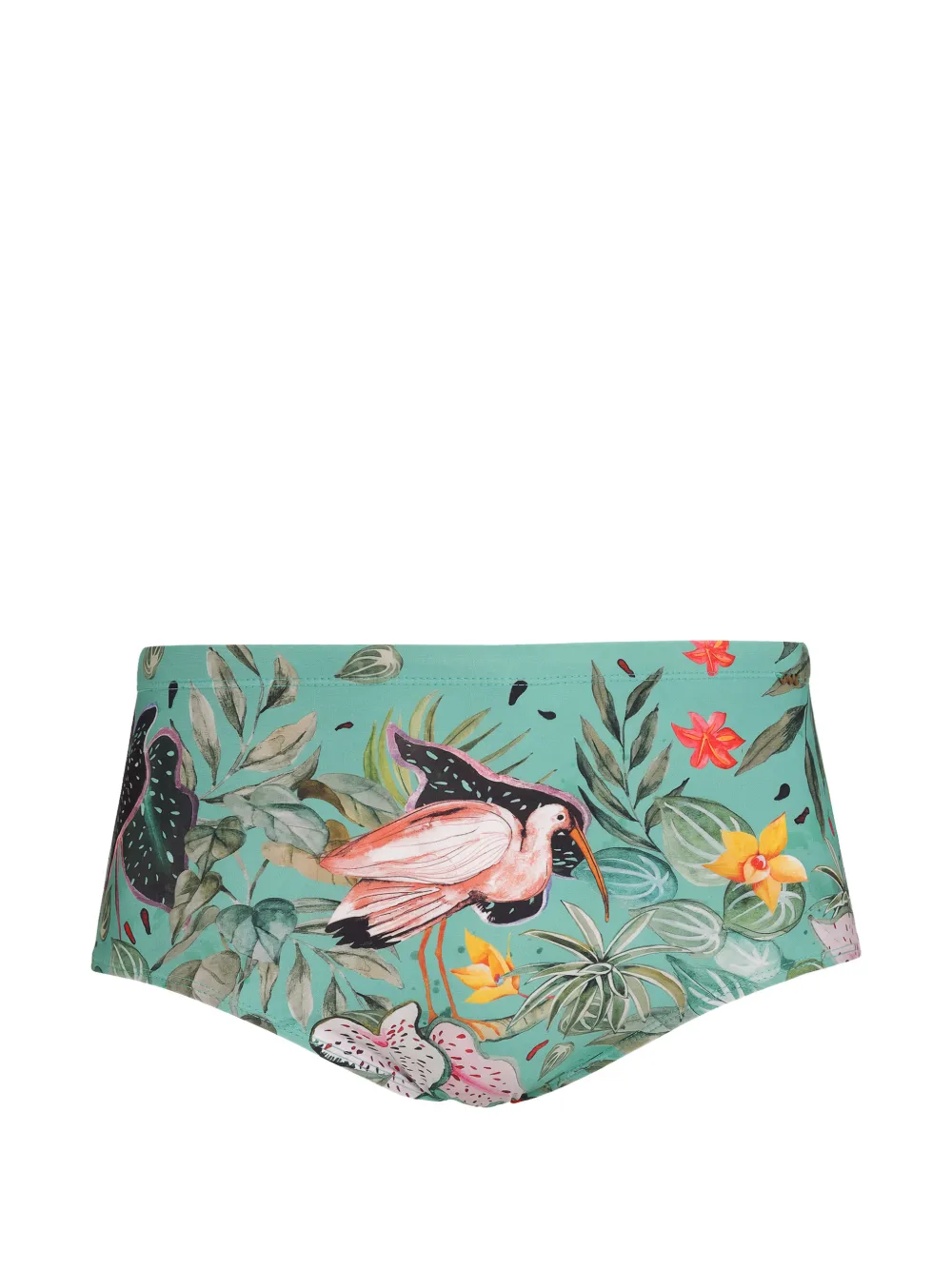Amir Slama floral-print swimming briefs - Verde