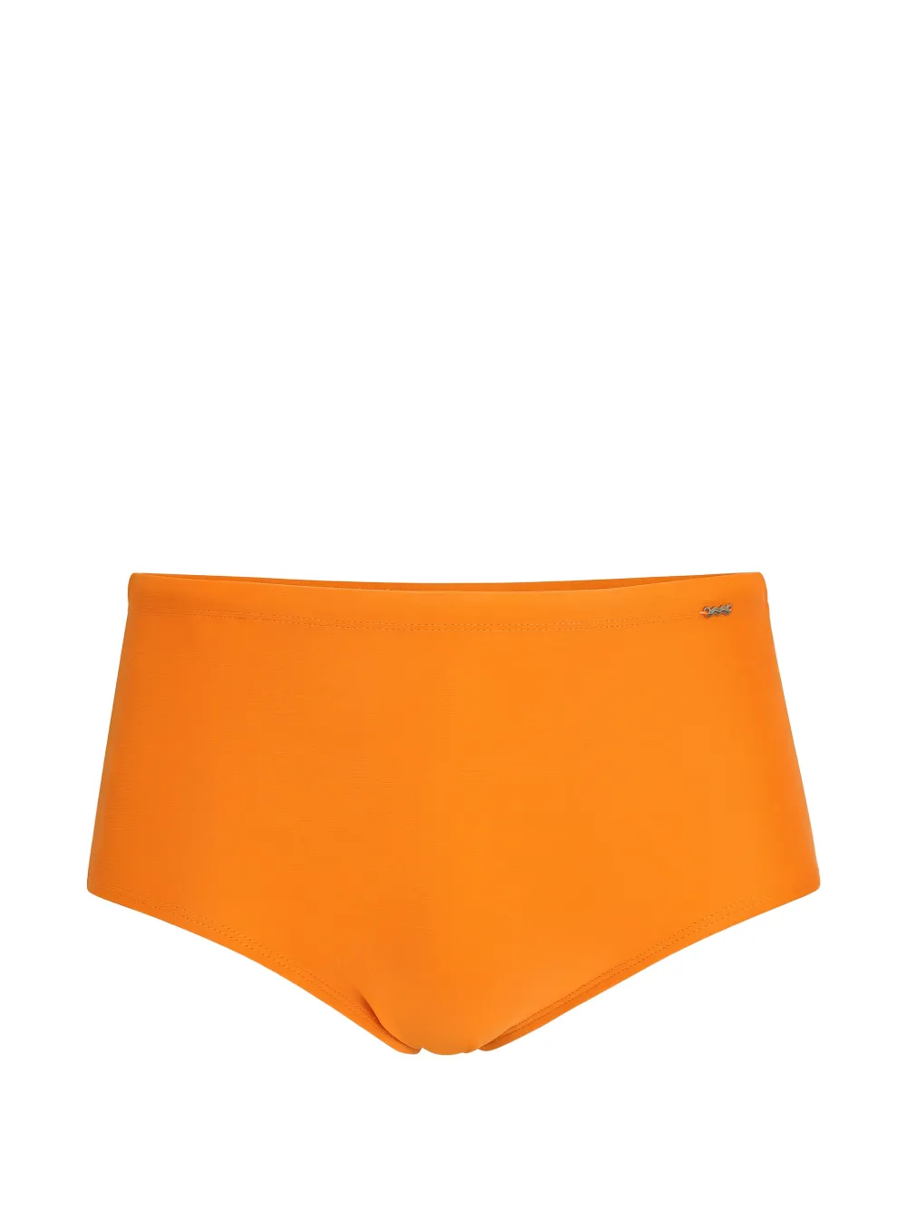Amir Slama Badehose mit Logo-Schild - Orange