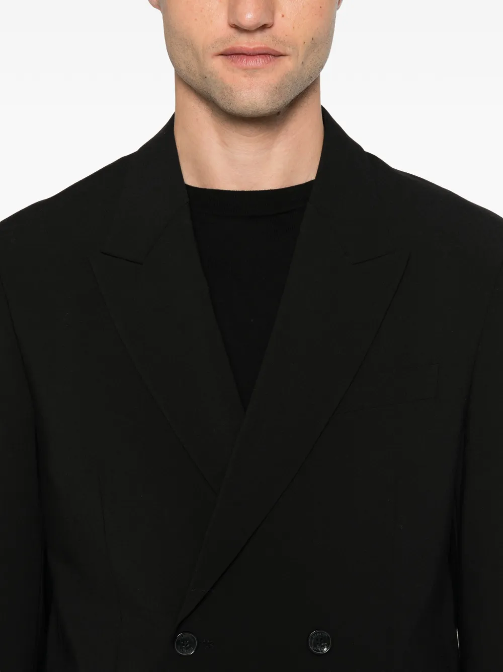 Antony Morato Blazer met dubbele rij knopen en puntige revers Zwart