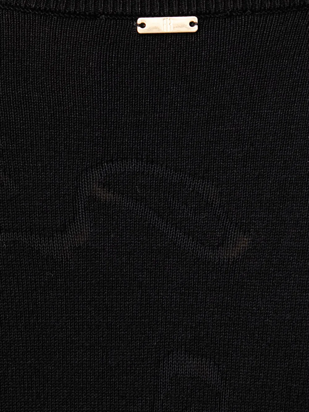 FRACOMINA Vest met V-hals Zwart