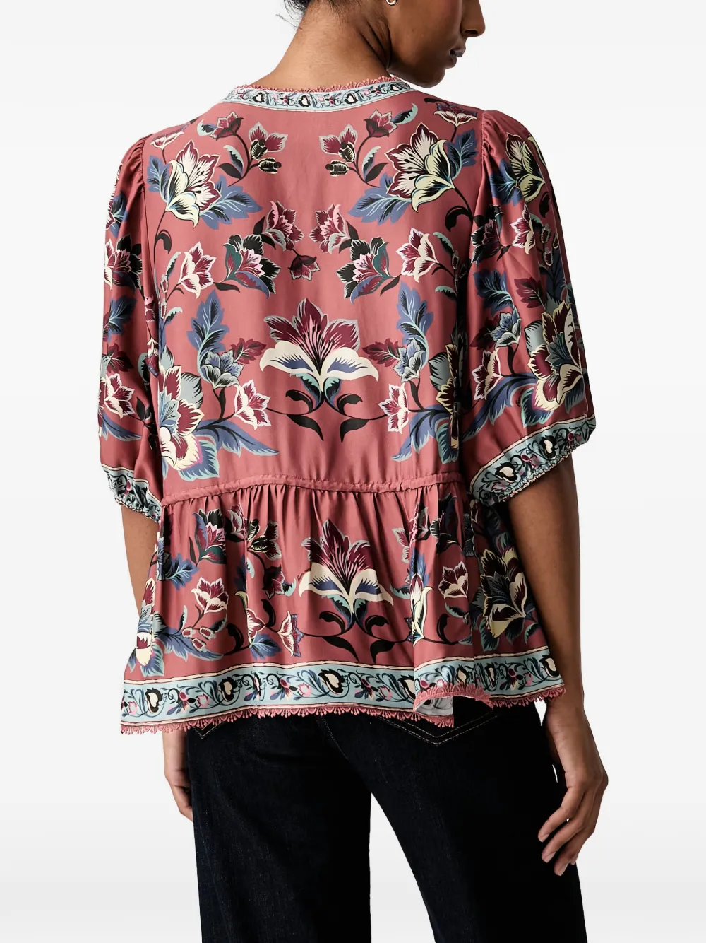 FARM Rio Peplum blouse Roze