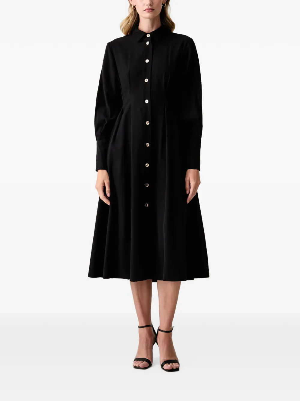 FRACOMINA robe-chemise boutonnée - Noir FRACOMINA robe-chemise boutonnée - Noir