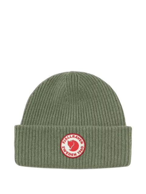 Fjällräven 1960 logo-patch ribbed-knit beanie hat