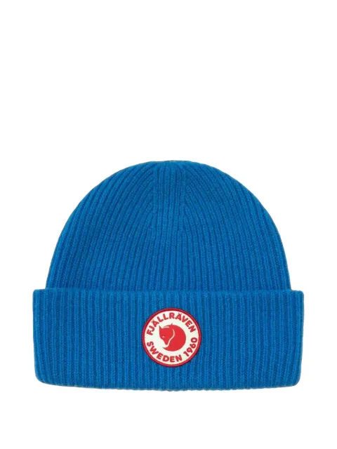 Fjällräven 1960 logo-patch ribbed-knit beanie hat