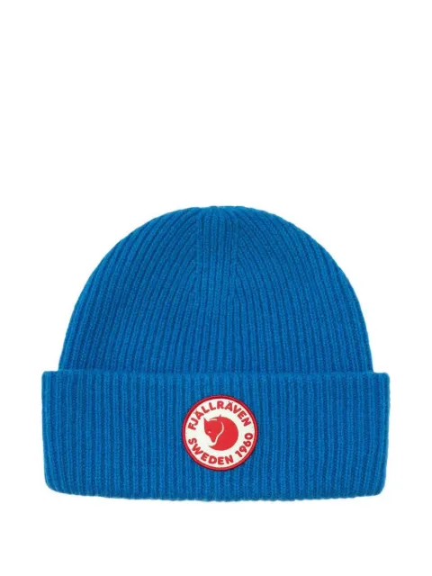 Fjällräven gorro tejido de canalé 1960 con parche del logo