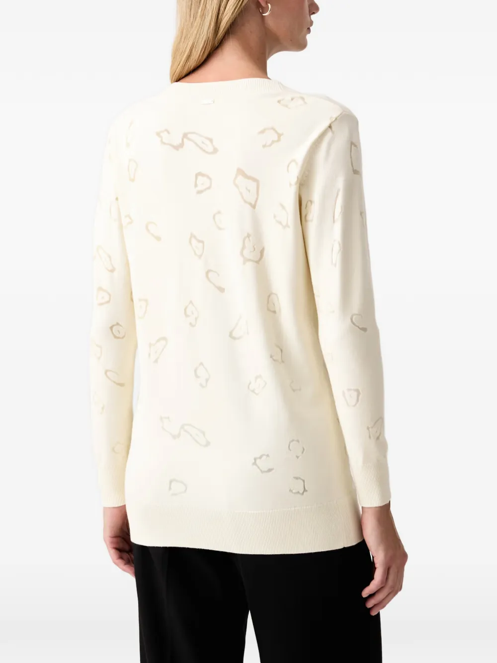 FRACOMINA Vest met luipaardprint Beige