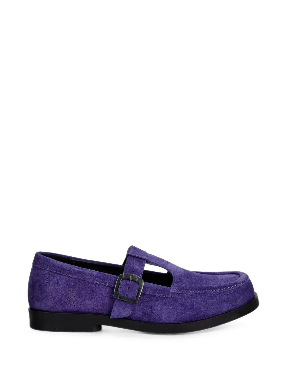 Fly London Buckle-fastening Suede Shoes In Purple