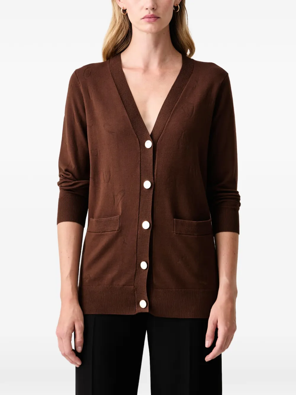 FRACOMINA patterned V-neck cardigan