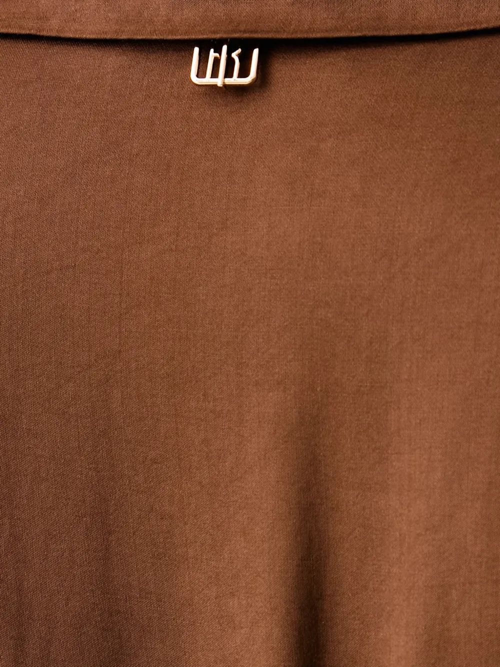 FRACOMINA Maxi-jurk met wikkeldetail en split Bruin