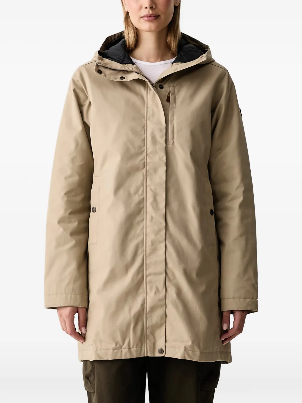 Fjällräven Kiruna hooded parka - Toni neutri