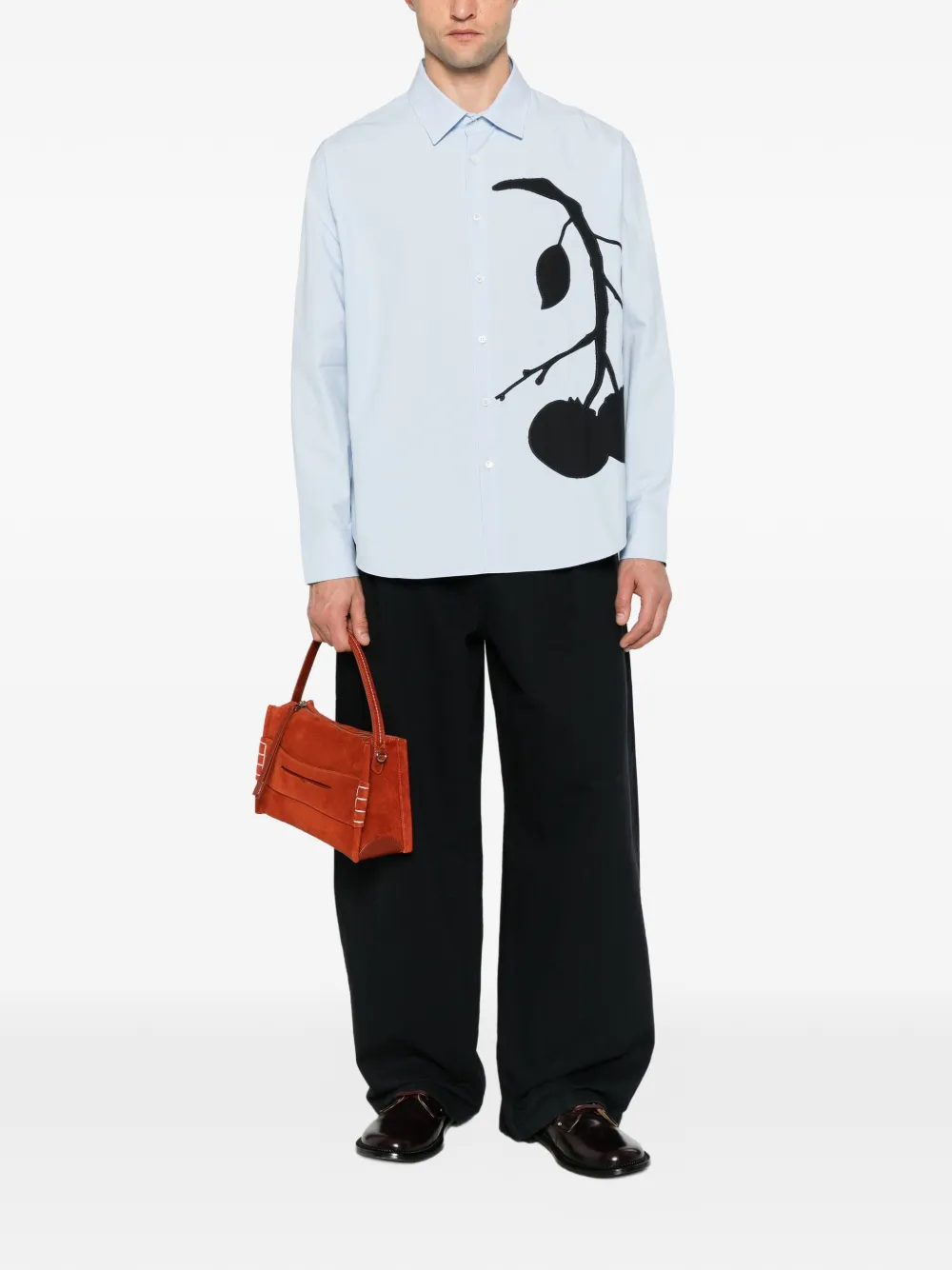 JW Anderson Jeans met geplooid detail Zwart