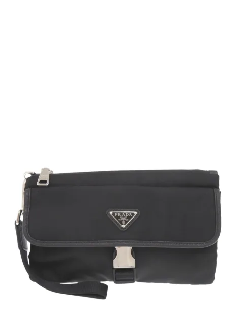 Prada Pre-Owned 2013-2026 Tessuto Buckle clutch bag