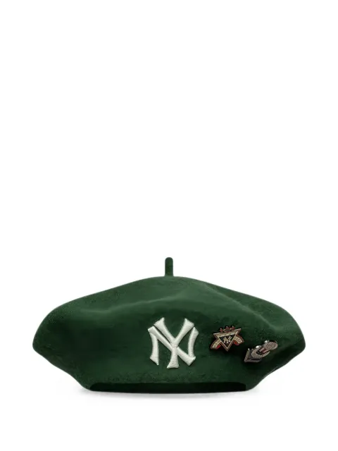 NEW ERA CAP pin-embellished wool beret