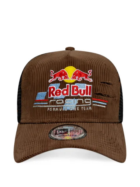 NEW ERA CAP distressed corduroy trucker cap