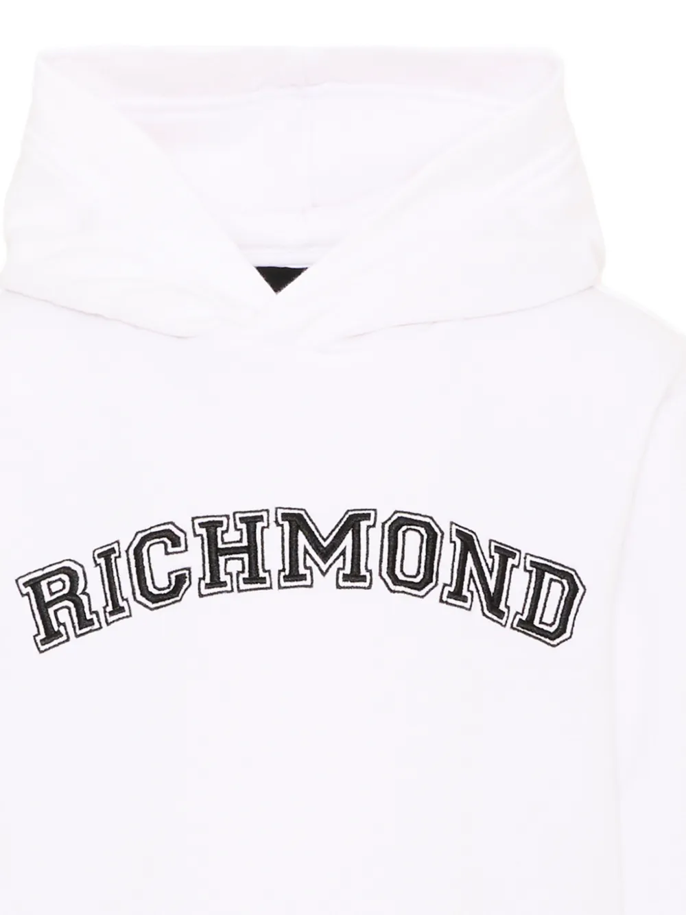 John Richmond Junior Hoodie met geborduurd logo Wit