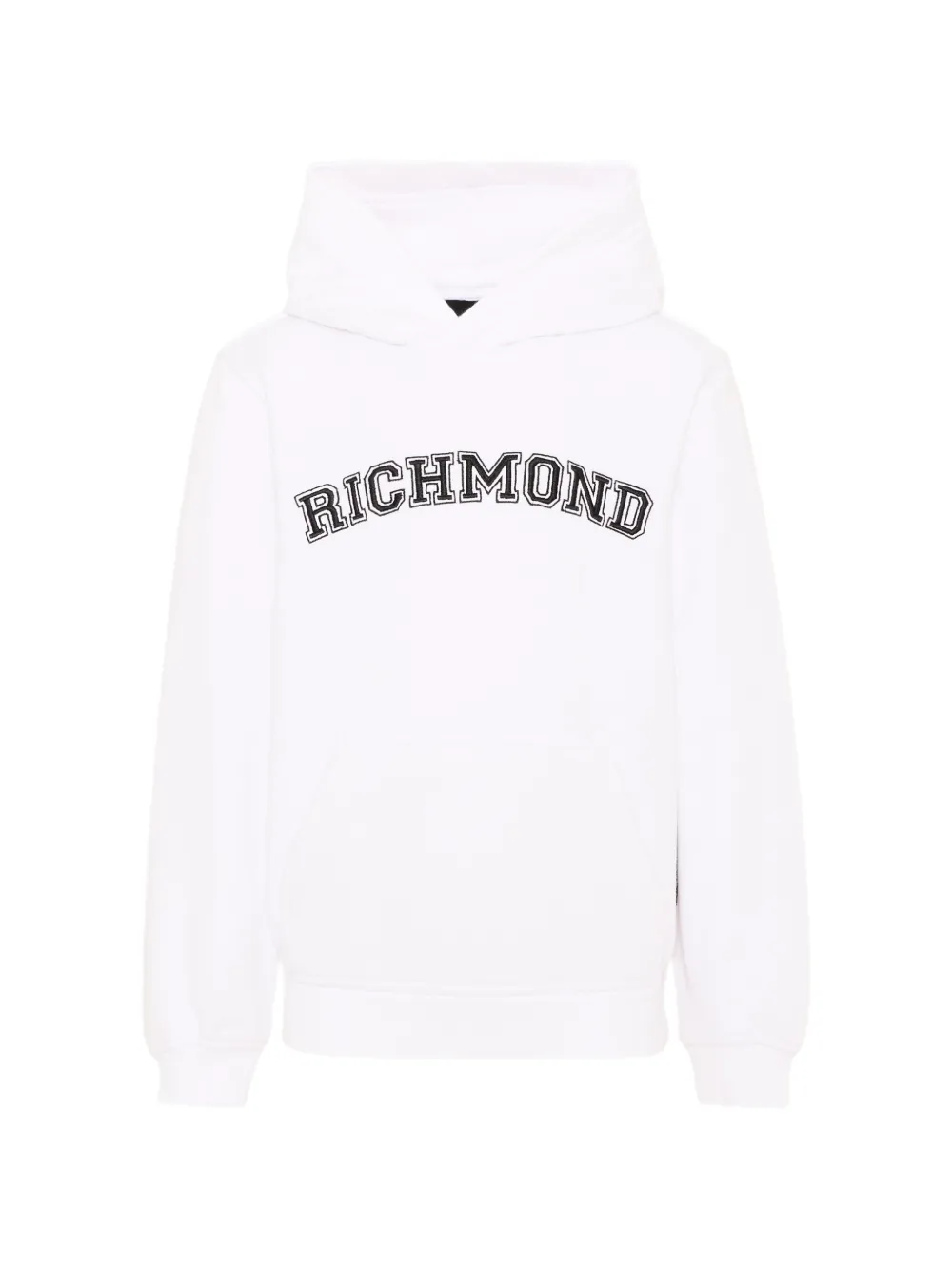 John Richmond Junior hoodie à logo brodé - Blanc John Richmond Junior hoodie à logo brodé - Blanc