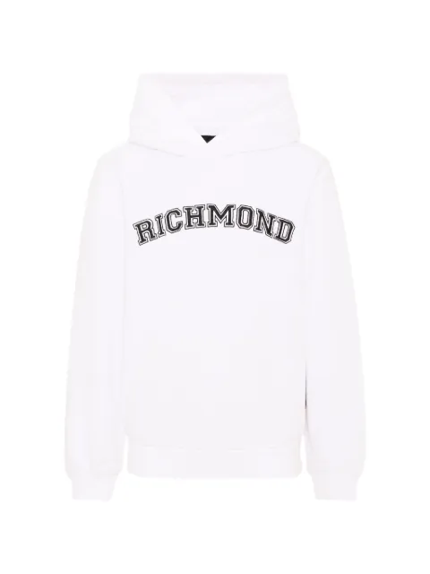 John Richmond Junior logo-embroidered hoodie