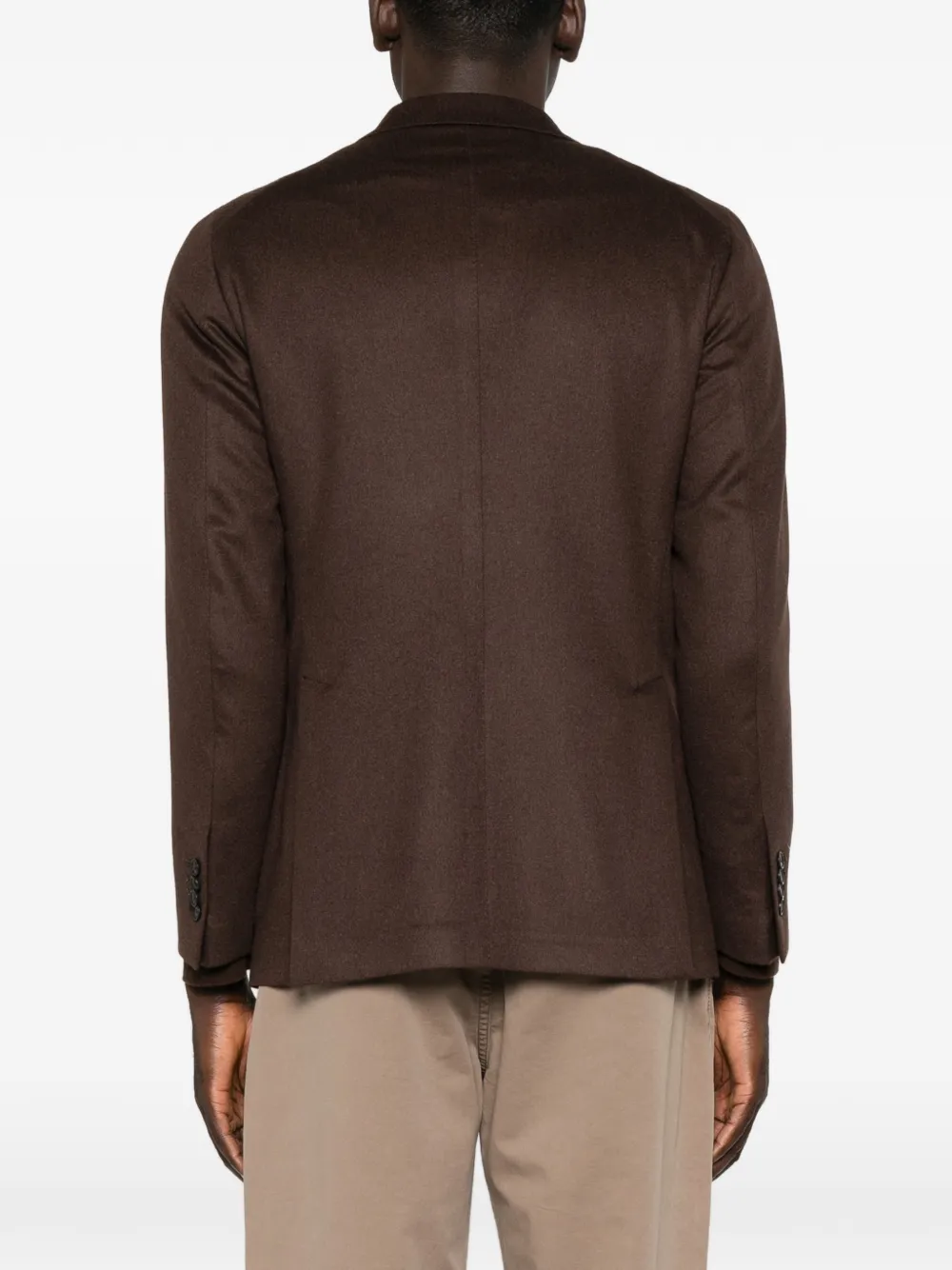 Tagliatore Blazer met enkele rij knopen en gekerfde revers Bruin