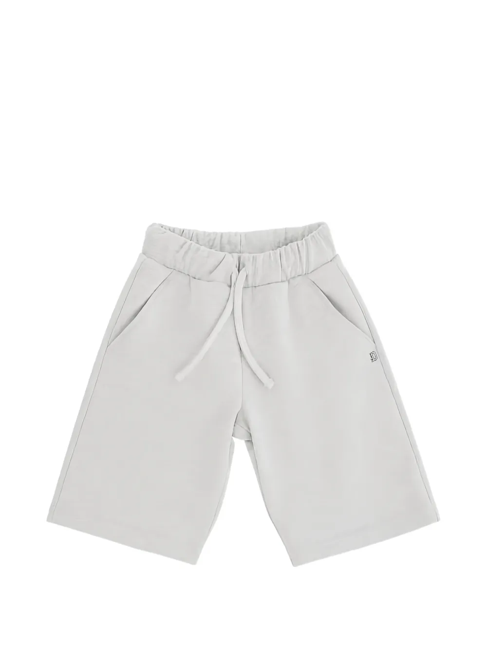 DONDUP KIDS drawstring jersey shorts - Grigio