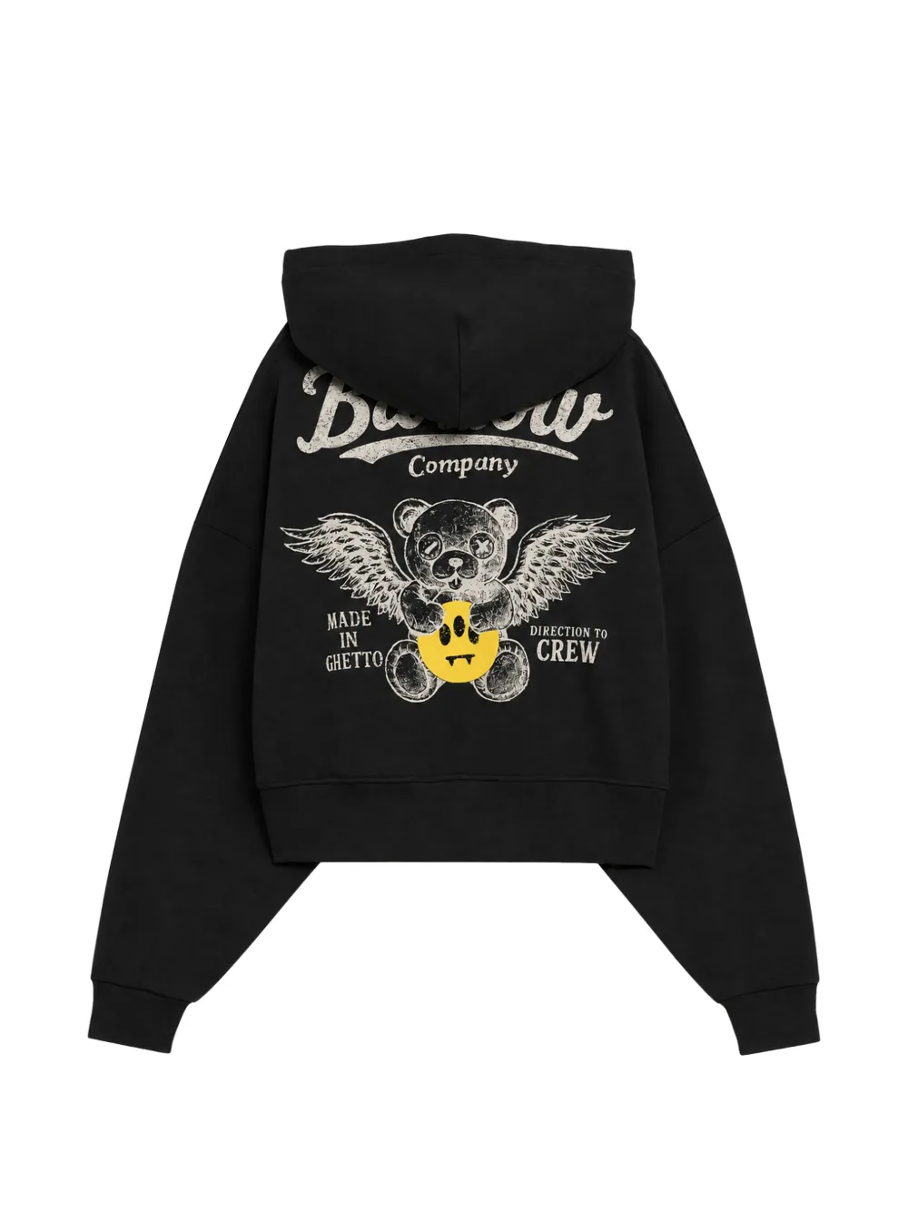 BARROW Hoodie met logoprint Zwart
