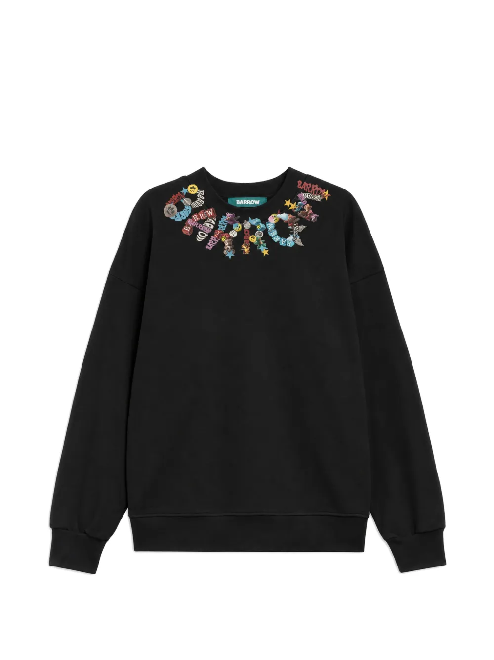 BARROW logo-print drop-shoulder sweatshirt