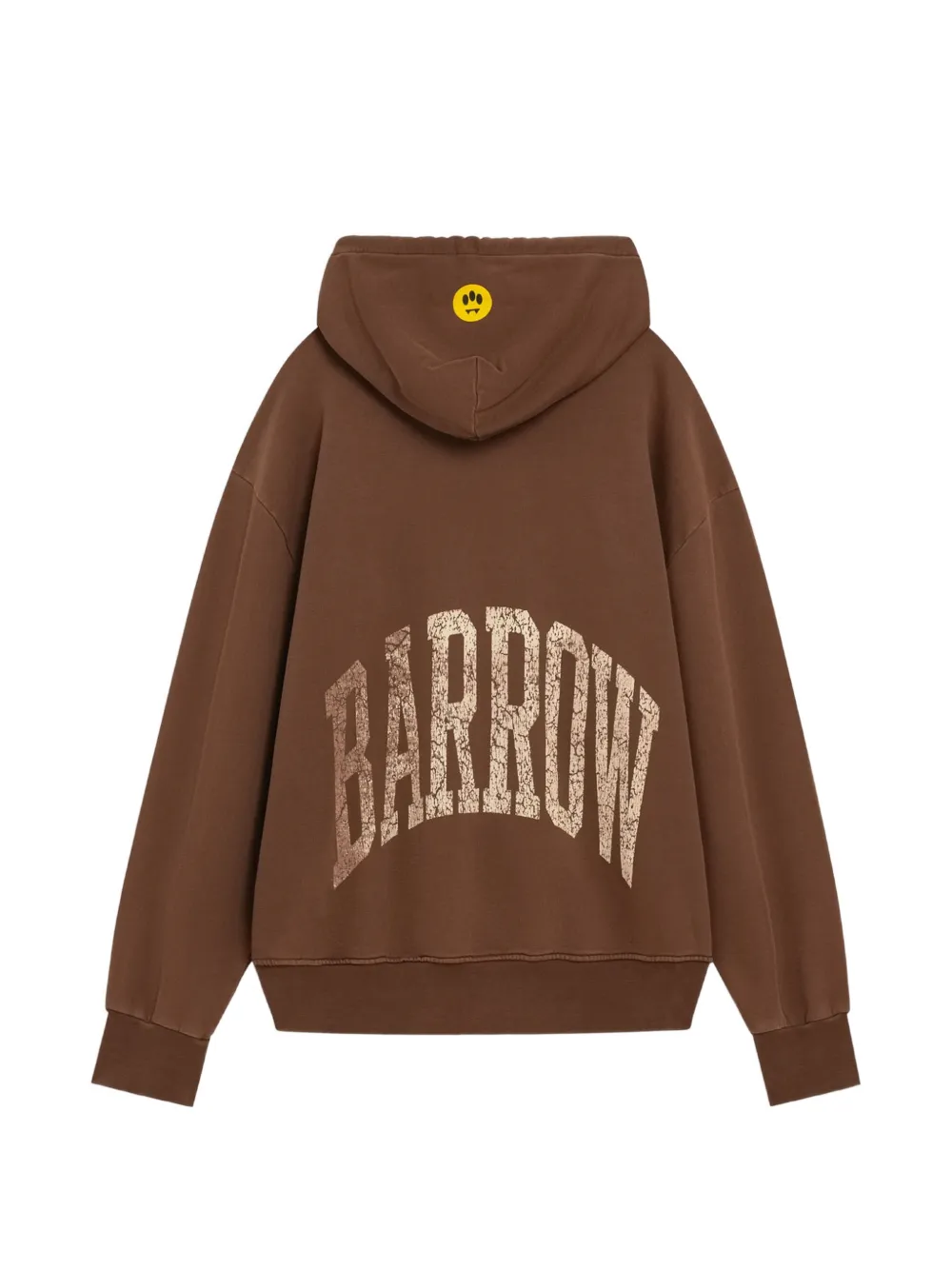 BARROW Hoodie met logoprint Bruin