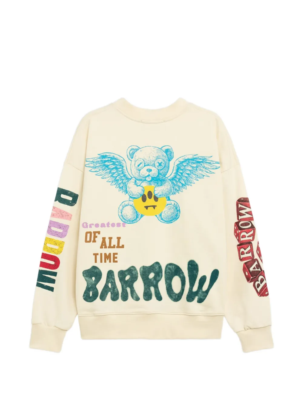 BARROW Sweater met print Beige